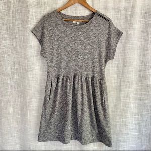 Madewell Dolman Sleeve Heathered Gray Dress